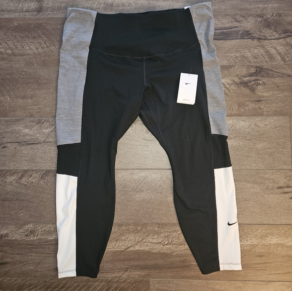 Nike Dri-Fit Plus Colorblock 7/8 Athletic Leggings - Size 2X NWT - Picture 2 of 7